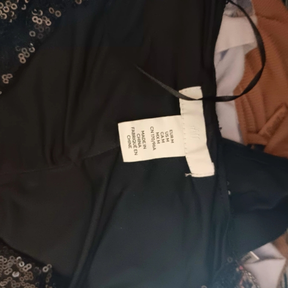 Black Sequin Wrap Bodysuit - Picture 12 of 14